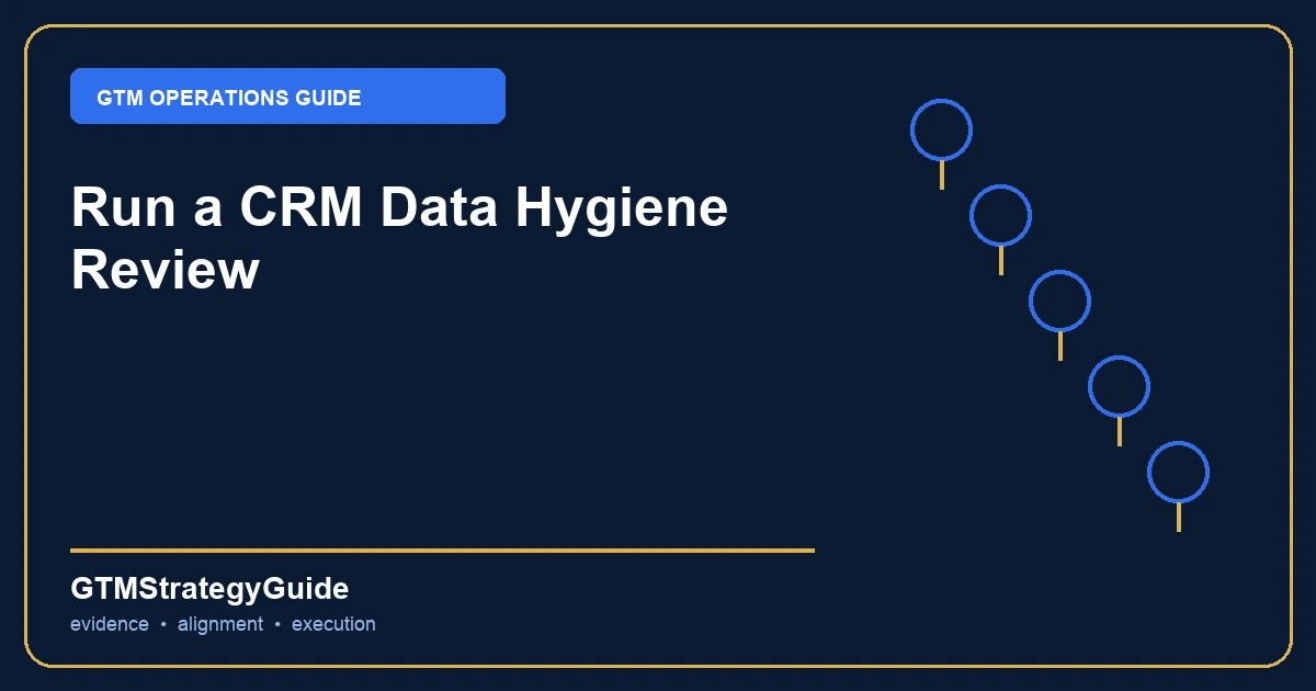 Run a CRM Data Hygiene Review